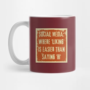 Sarcasm on Social Media - Truth with a Twist Mug